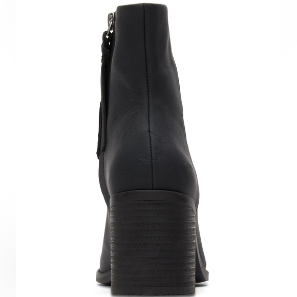 Tom’s Black Leather Boots NWT - Picture 6 of 8